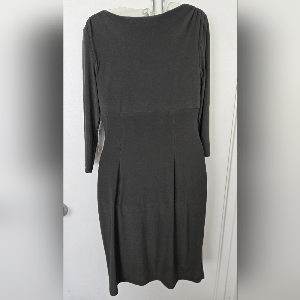 Ralph Lauren Olive Green Long Sleeve Dress NWT 6 - Picture 3 of 3